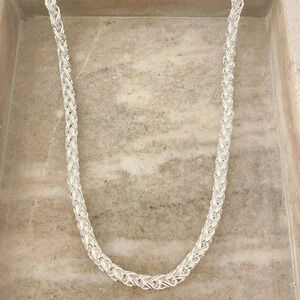 925 Sterling Silver Chain Link Necklace Thick Chunky Silver Statement Necklace